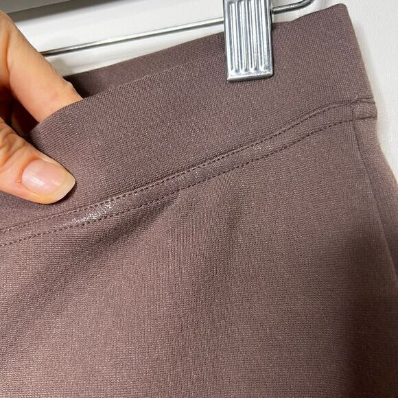 Eileen Fisher Brown Pull On Stretch Pants Petite - Picture 6 of 11